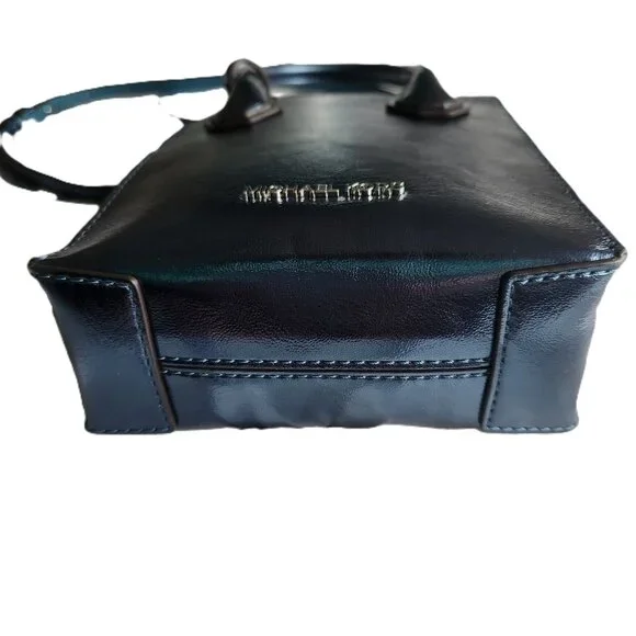 Mercer Extra-Small Patent Crossbody Bag Metallic Teal Blue - Picture 6 of 16